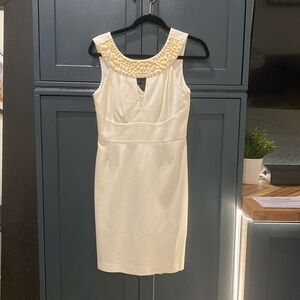 Trina turk jewel collar dress (white)